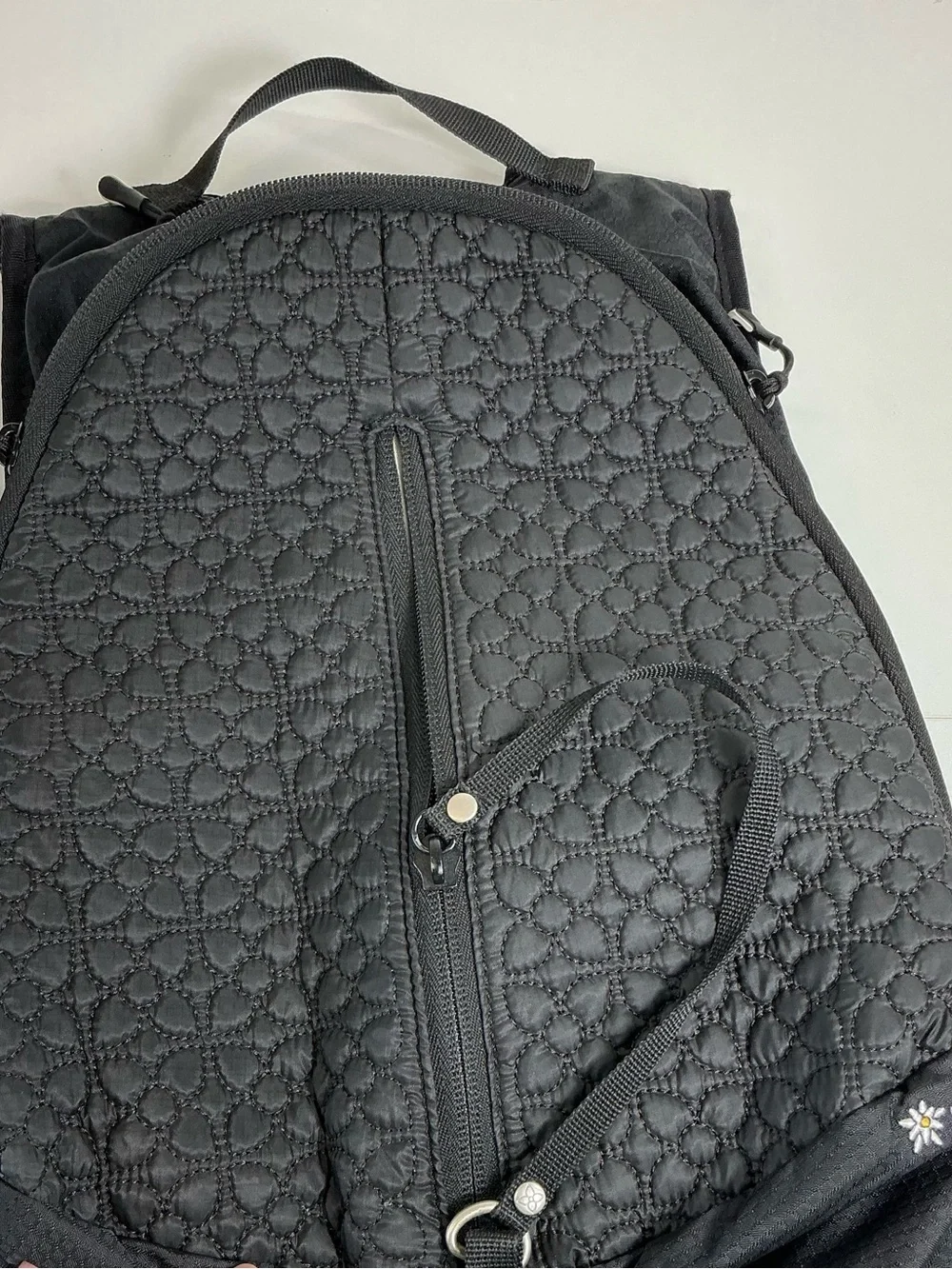 Sherpani Black Quilted Travel Backpack Lightweight Everyday Laptop Bag